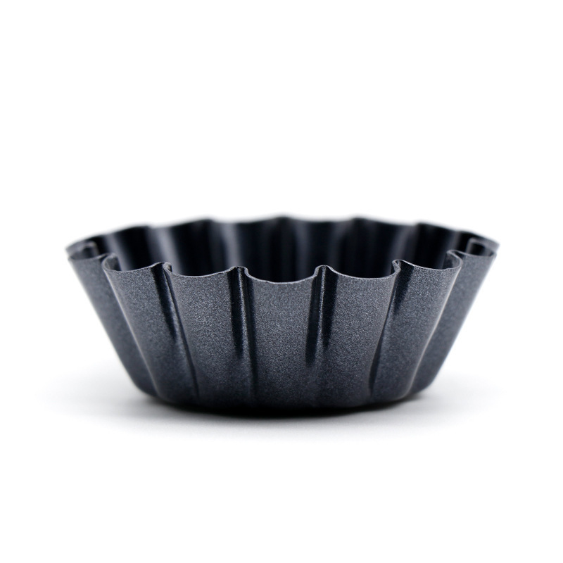 New Arrival 6.5 CM/2.5 Inch Carbon Steel Mini Nonstick Tart Pan Pie Egg Pineapple Mold Pan Cake Baking Tray