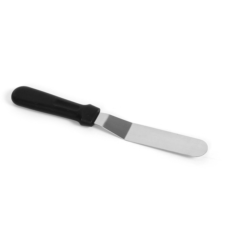 New Arrival 6/8/10 Inch Stainless Steel Offset Blade Cream Spatula Cake Serving Spatula Bakery Dough Scraper with Plastic Handle