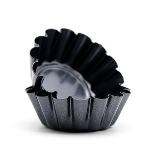 New Arrival 6.5 CM/2.5 Inch Carbon Steel Mini Nonstick Tart Pan Pie Egg Pineapple Mold Pan Cake Baking Tray