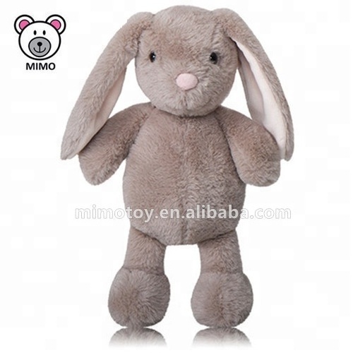 Private Label Adorable White Bunny Rabbit Plush Soft Toy Fashion New 2019 Easter Gift Cute Long Ear Plush Stuffed Rabbit Toy