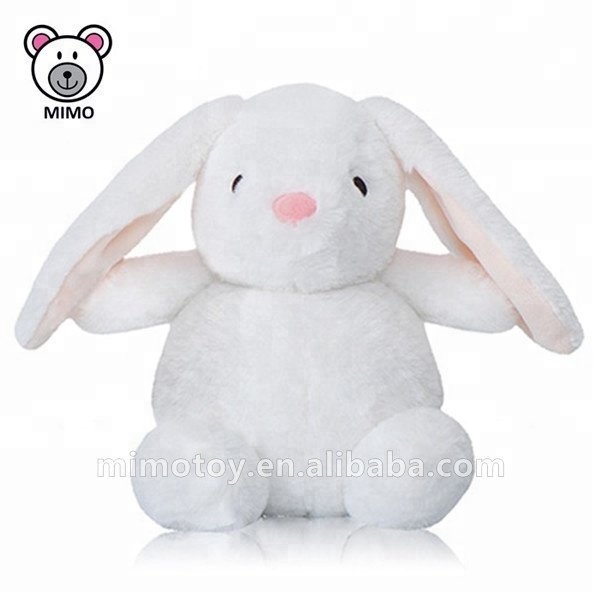 Private Label Adorable White Bunny Rabbit Plush Soft Toy Fashion New 2019 Easter Gift Cute Long Ear Plush Stuffed Rabbit Toy