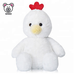 EN71 APPROVED Custom Cute Soft Baby Toy Plush White Chicken Fashion Kids Cartoon Stuffed Animal Easter Gift Plush Chicken Toy