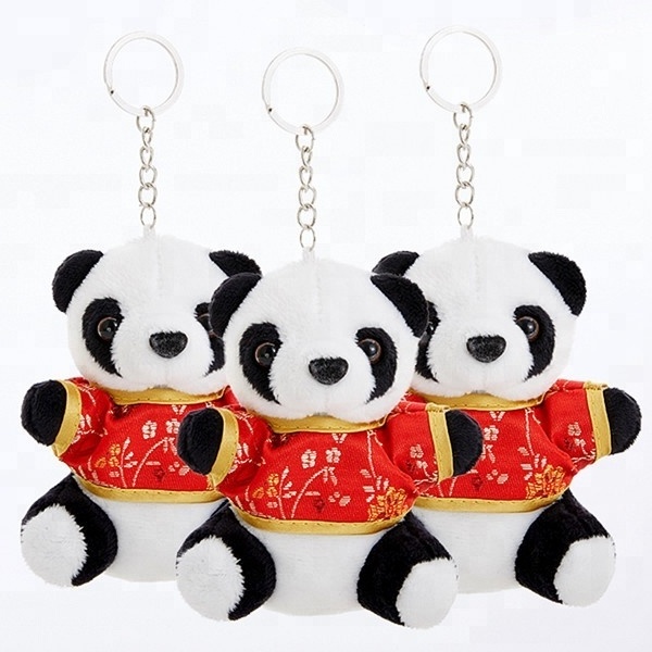 2019 Chinese New Year Gift Plush Panda Teddy Bear Toy With TANG SUIT Fashion Custom OEM Cute Stuffed Animal Soft Toy Panda