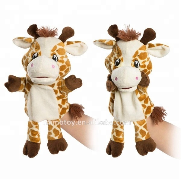 Educational Kids Toy Cartoon Plush Animal Hand Puppet Theater Fashion New OEM Custom Stuffed Soft Baby Toy Plush Hand Puppet