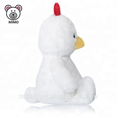 EN71 APPROVED Custom Cute Soft Baby Toy Plush White Chicken Fashion Kids Cartoon Stuffed Animal Easter Gift Plush Chicken Toy