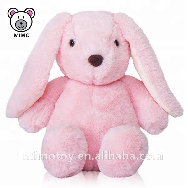 Private Label Adorable White Bunny Rabbit Plush Soft Toy Fashion New 2019 Easter Gift Cute Long Ear Plush Stuffed Rabbit Toy