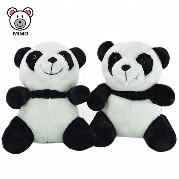 10cm Wholesale Mini Plush Panda Teddy Bear Keyring For Bag LOW MOQ Kids Cartoon Stuffed Soft Plush Toy Cute Panda Keychain