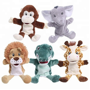 Educational Kids Toy Cartoon Plush Animal Hand Puppet Theater Fashion New OEM Custom Stuffed Soft Baby Toy Plush Hand Puppet