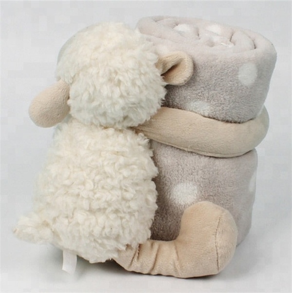 100% Cashmere Polar Fleece Kids Animal Baby Blanket 2018 Fashion New Bron Super Soft Plush Toy Sheep Lamb Baby Swaddle Blanket