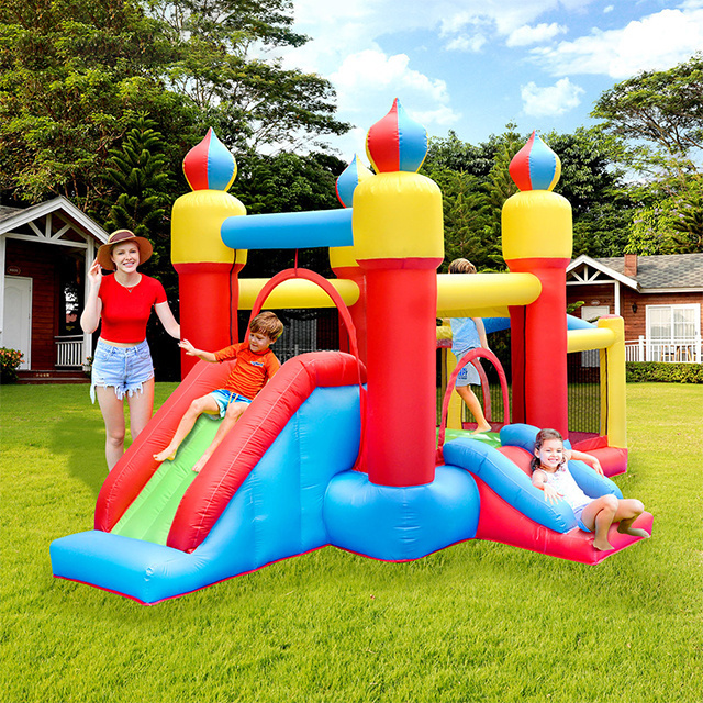 Hot Sale Small Commercial Grade Pvc Colorful Inflatable Bounce House Slide Jumping Castle For Kids Adults Outdoor Party