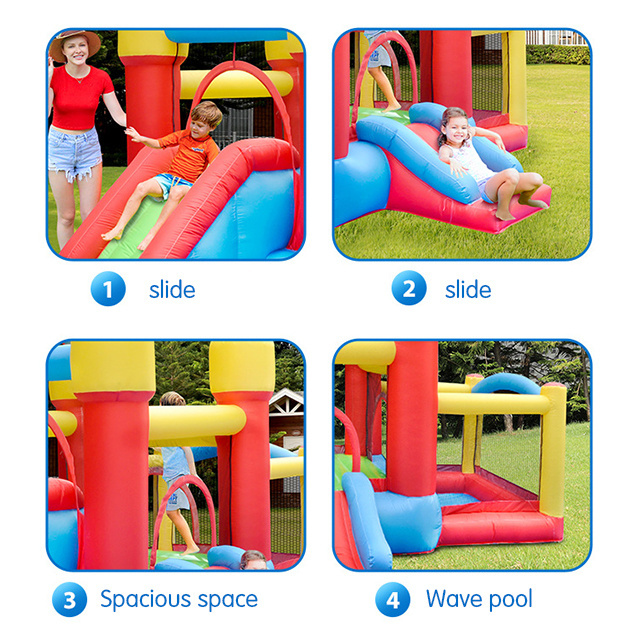 Hot Sale Small Commercial Grade Pvc Colorful Inflatable Bounce House Slide Jumping Castle For Kids Adults Outdoor Party