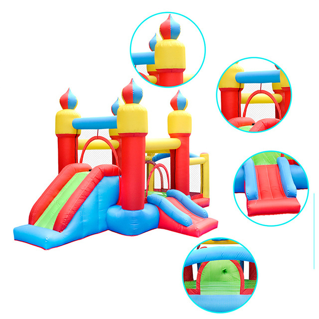 Hot Sale Small Commercial Grade Pvc Colorful Inflatable Bounce House Slide Jumping Castle For Kids Adults Outdoor Party