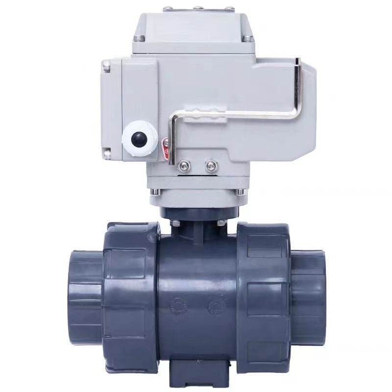 2 Way 3 Way 4 Inch For Water Pipe  Pvc Plastic Double Union 110v 120v Ac Electric  Control  Motorized Pvc Ball Valve