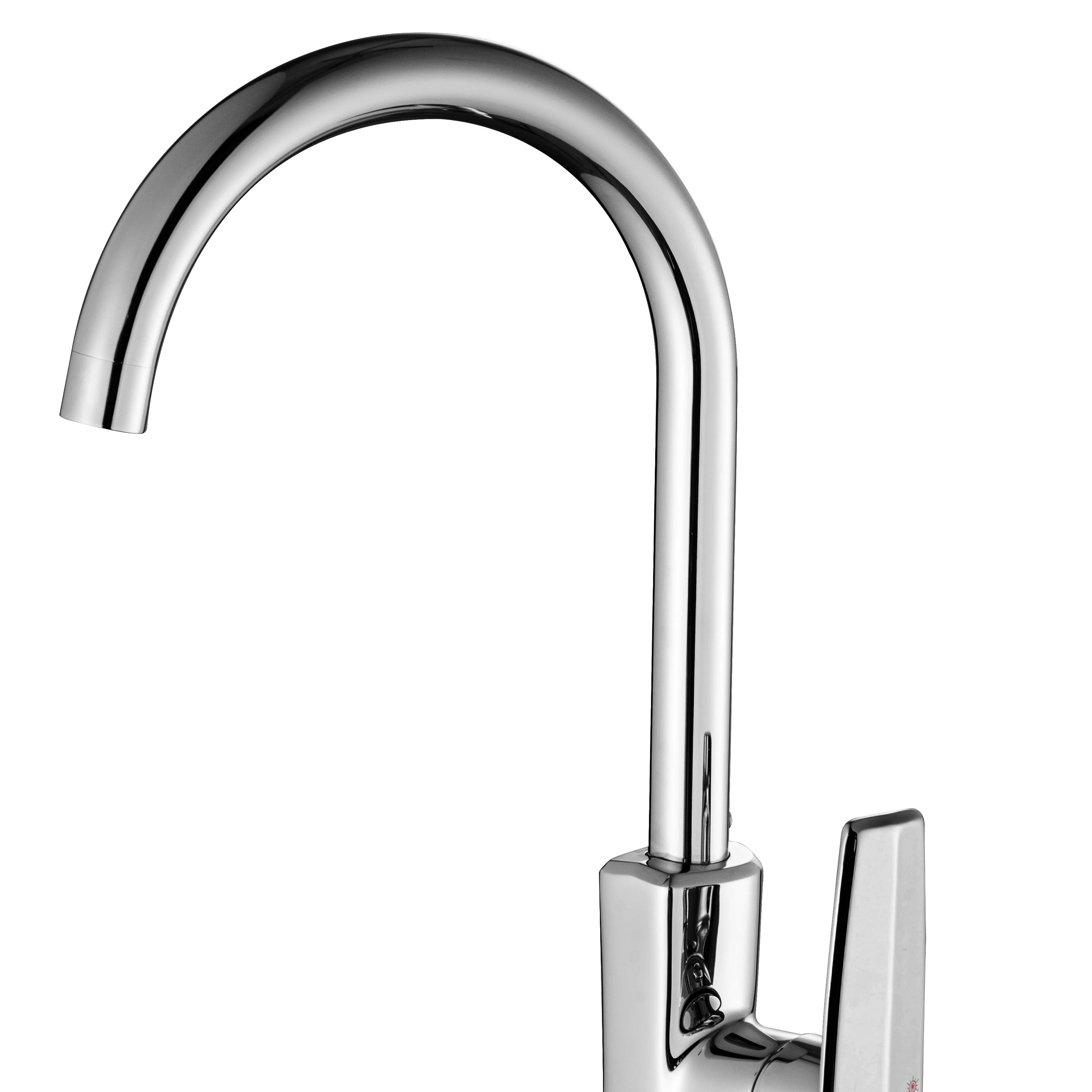 Deck-Mounted Stainless Steel Single Hole Flexible Chrome Kitchen Faucet Water Purifier For Kitchen Sink