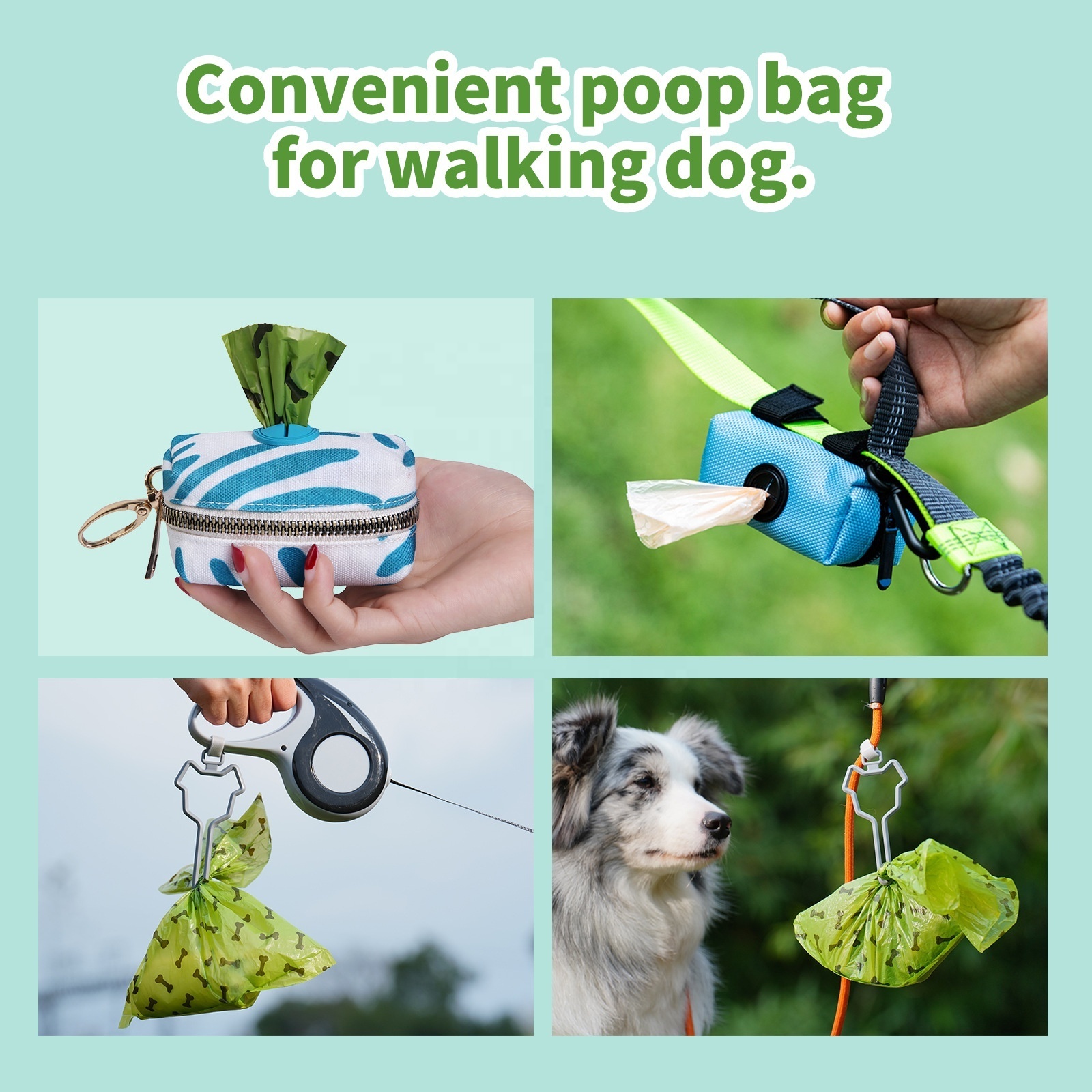 Hot Poop Bags Doggy Travel Walk Carry Slime Bag Food Waste Custom Logo Designs Eco Friendly High Quality Wholesale Biodegradable