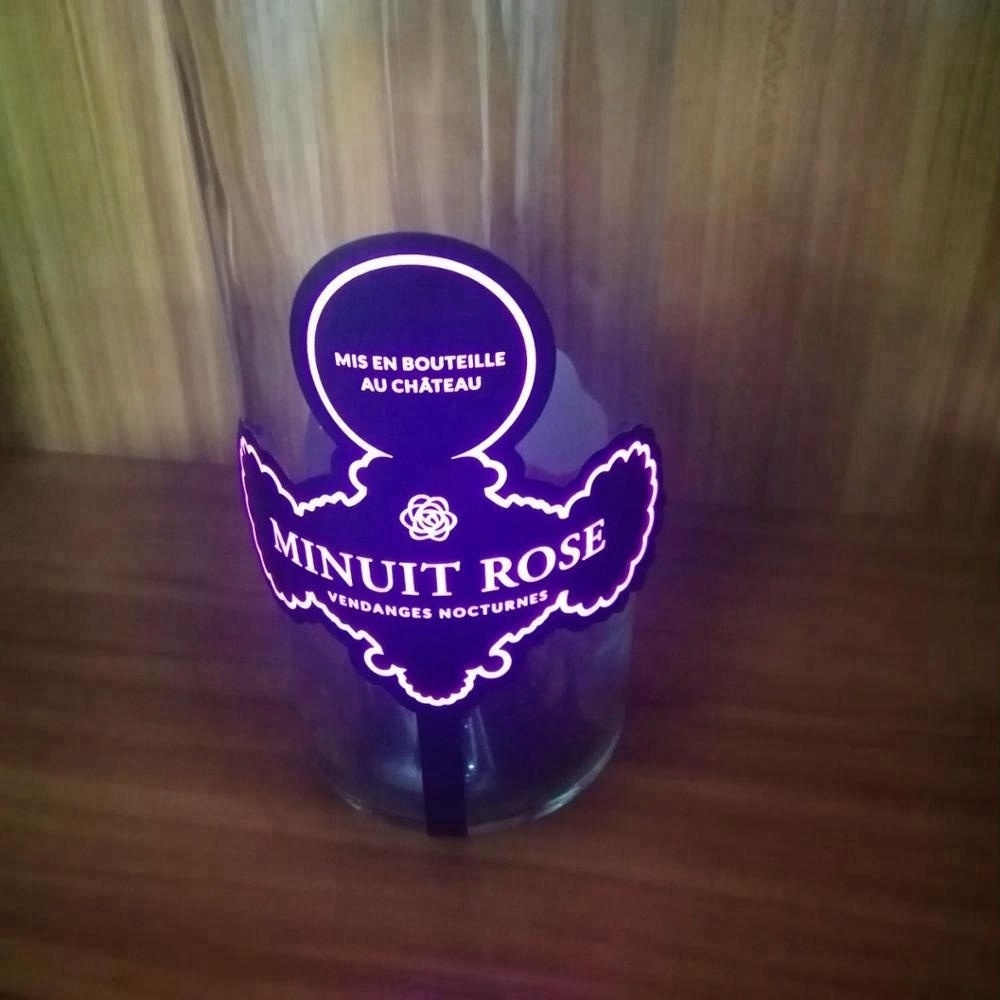 EL Luminous LED label waterproof lighting label wine bottle sticker