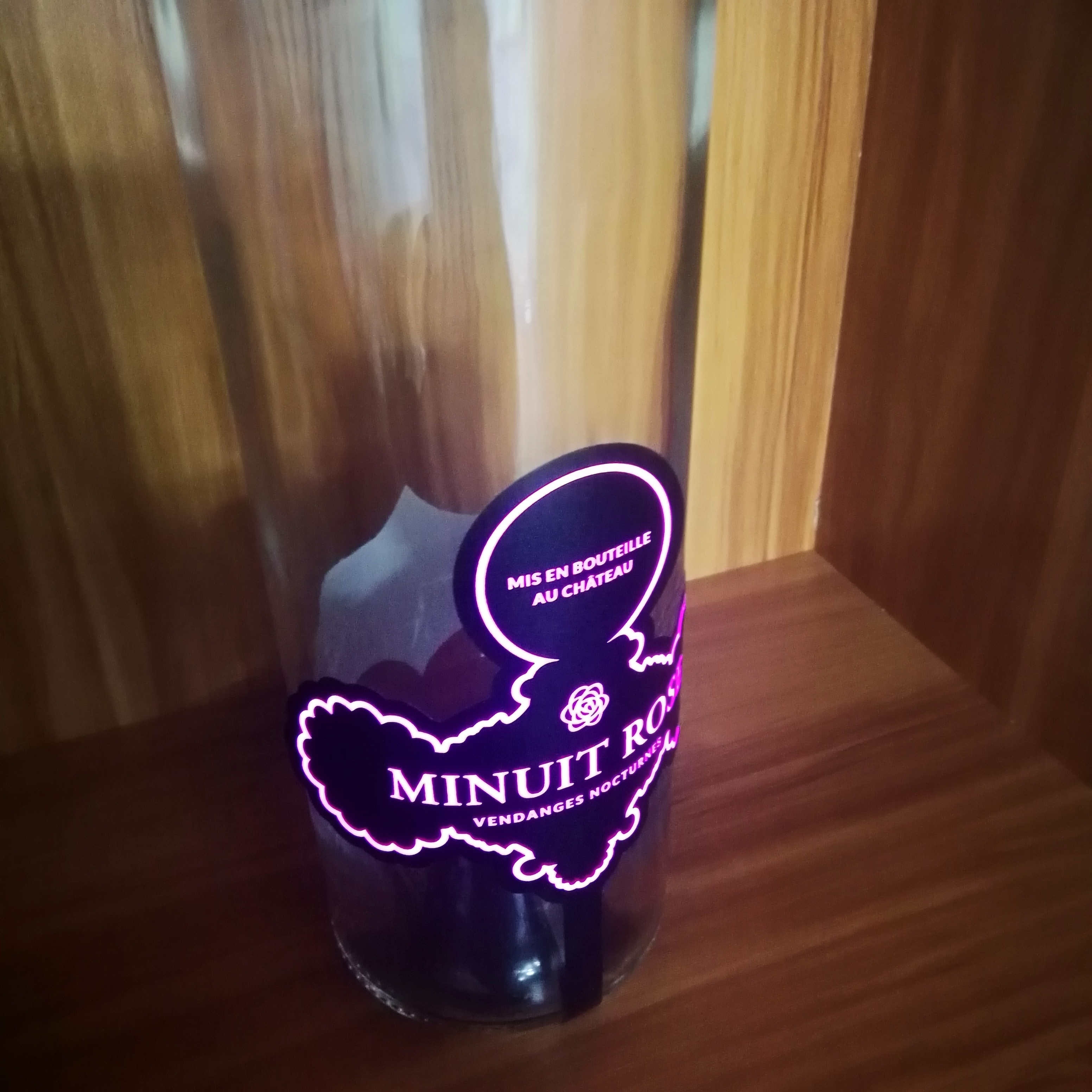 EL Luminous LED label waterproof lighting label wine bottle sticker