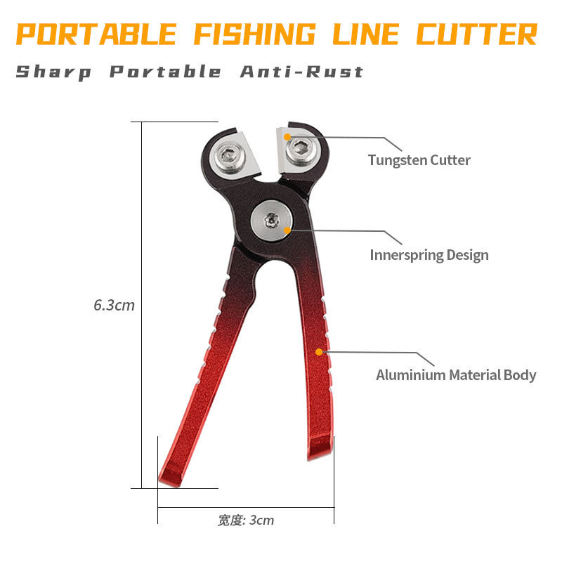 Fly Fishing Tools Fishing Scissors for Braided Line Fish Pliers Saltwater and Freshwater Fishing Serrated Shears