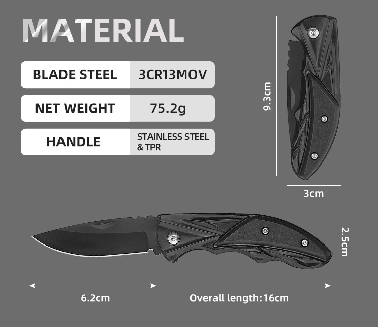 Wholesale outdoor camping survival pocket knife lightweight folding tactical pocket knife