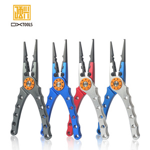 Clamp Solid Multi-Purpose Outdoor Optional Color Aluminum Fishing Pliers Fishing Tool Custom Logo Saltwater Fishing Plier