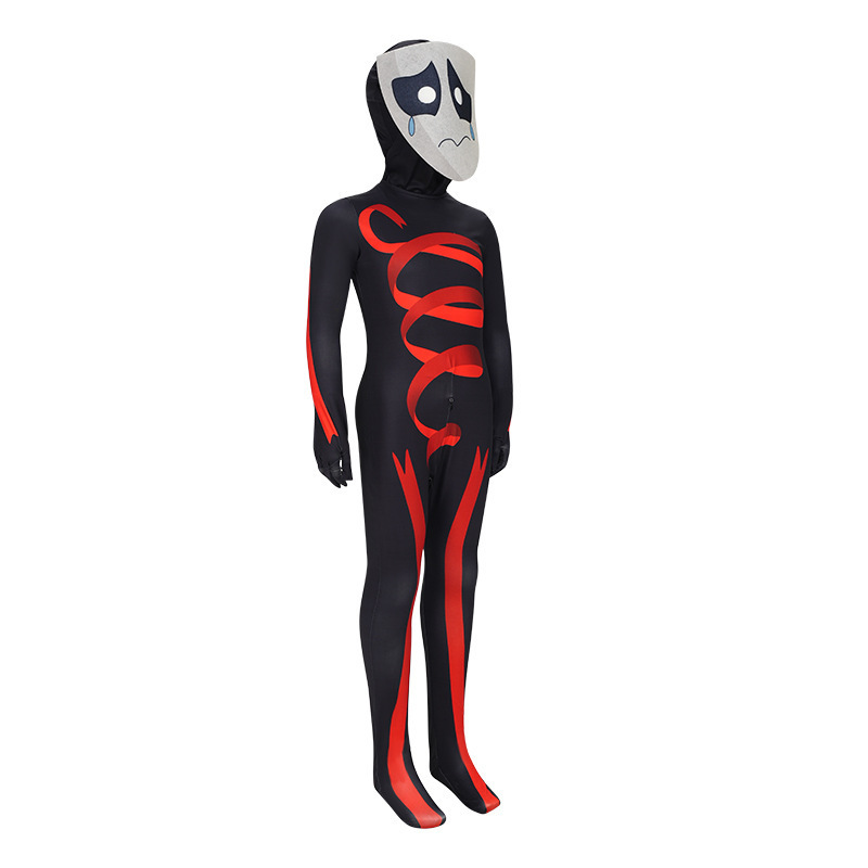 The Amazing Digital Circus Cosplay Jumpsuit White Black Gangle Costume  Kids Adult Bodysuit With Mask For Halloween Party