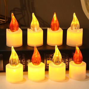 New Style LED Flickering Bright Tealight Unscented Battery Operated Electronic Flameless Large bulb Tea Light