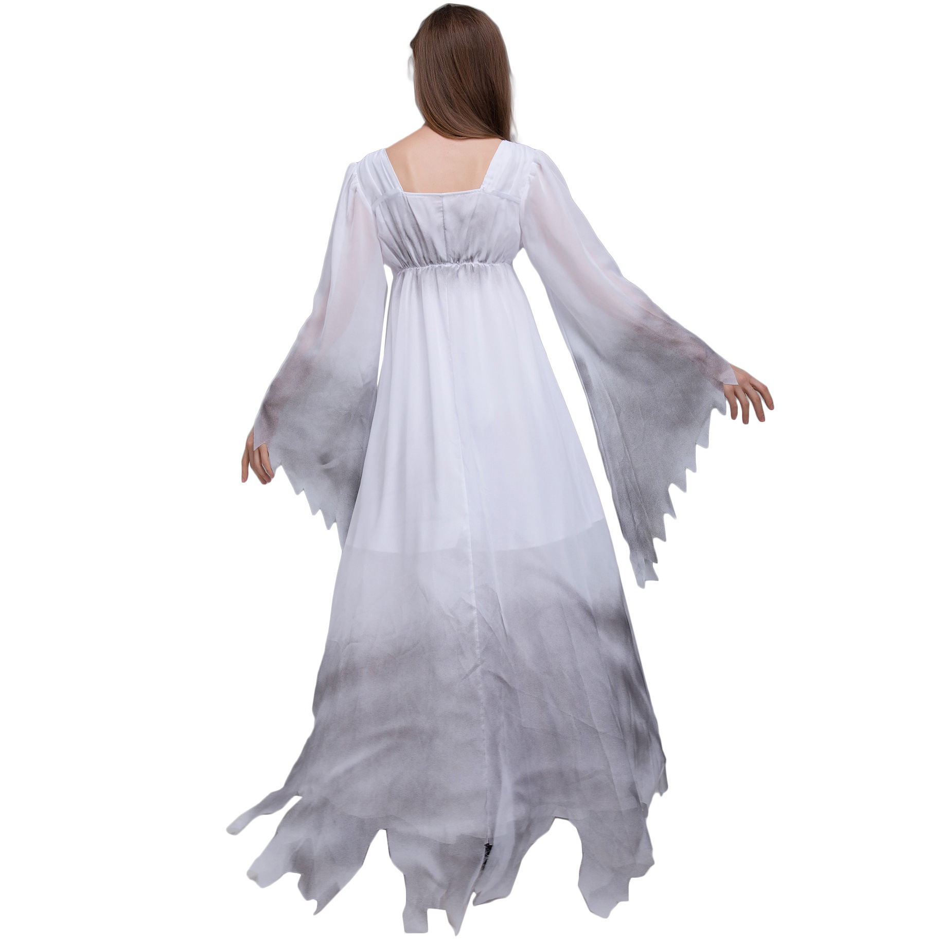 Halloween Zombie Bride Dress Horror Ghost Bride Costume Cosplay Masquerade Party Costume