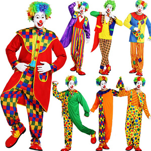 Adult Clown Costumes Carnival Costume Halloween Festival Cosplay Costume For Unisex