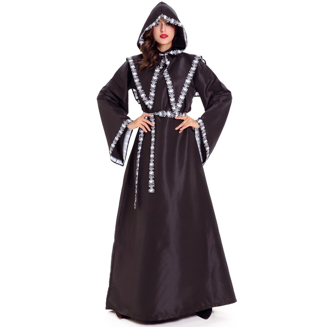 High quality wholesale sex black sexy girl witch brooms cosplay costume