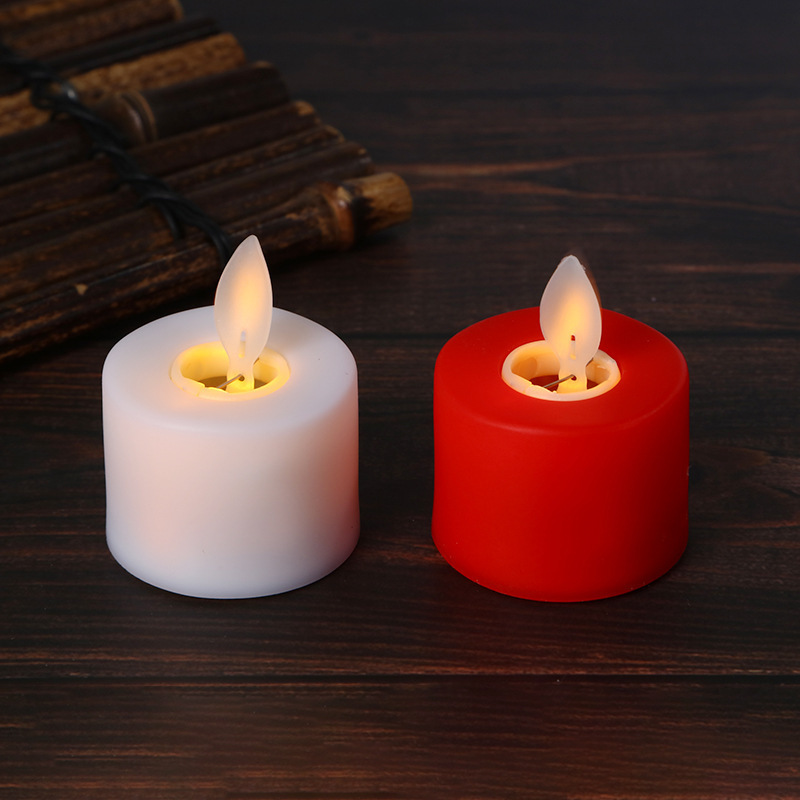 Artificial Flameless Flickering Bougies Led Candle Tea Light Changing Light With Battery Operated Reusable Electronic Candles