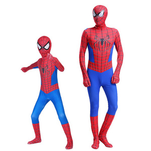 Red Blue Spiderman Costume Spider Man Suit Spider-man Costumes Children Kids Superhero Cosplay Clothing Halloween Costume