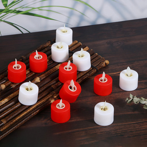 Artificial Flameless Flickering Bougies Led Candle Tea Light Changing Light With Battery Operated Reusable Electronic Candles