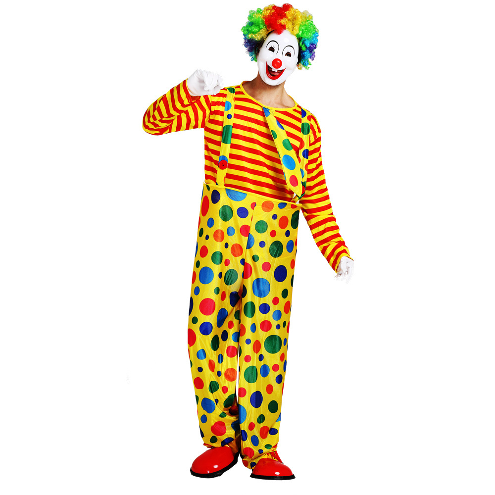 Adult Clown Costumes Carnival Costume Halloween Festival Cosplay Costume For Unisex