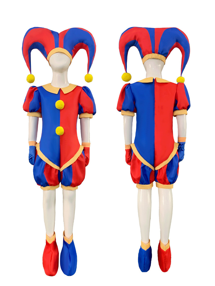 New Movie Romper Magic Digital Circus Cosplay Romper Pamni Animation Small Ugly Costume For Halloween Carnival