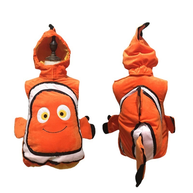 Cartoon Clownfish Nemo Costume For Toddler Kids Baby Cute Fish Cosplay Mascot Costume Halloween Party Purim Carnival