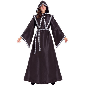 High quality wholesale sex black sexy girl witch brooms cosplay costume