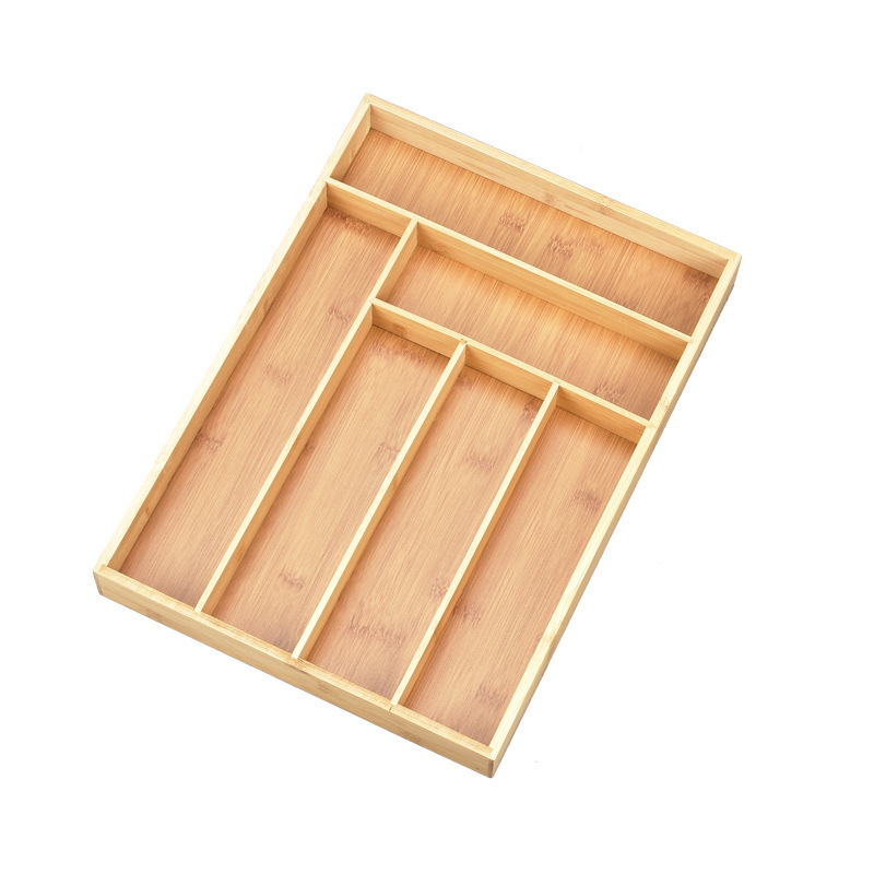 Bamboo home sorting boxes kitchen drawer sorting tableware boxes stationery tools cosmetics sorting boxes