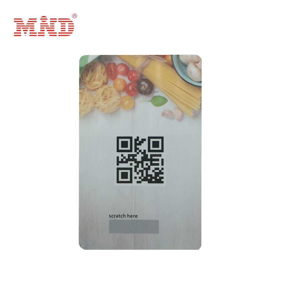 MDP02 pvc loyalty barcode card QR code plastic card