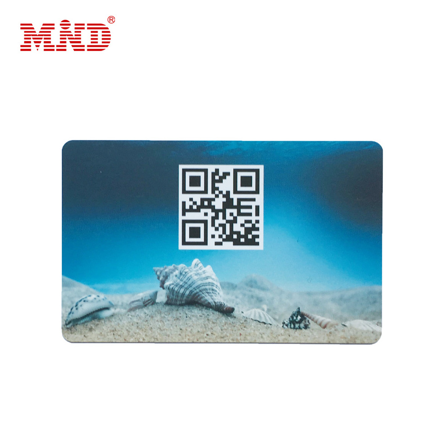 MDP02 pvc loyalty barcode card QR code plastic card