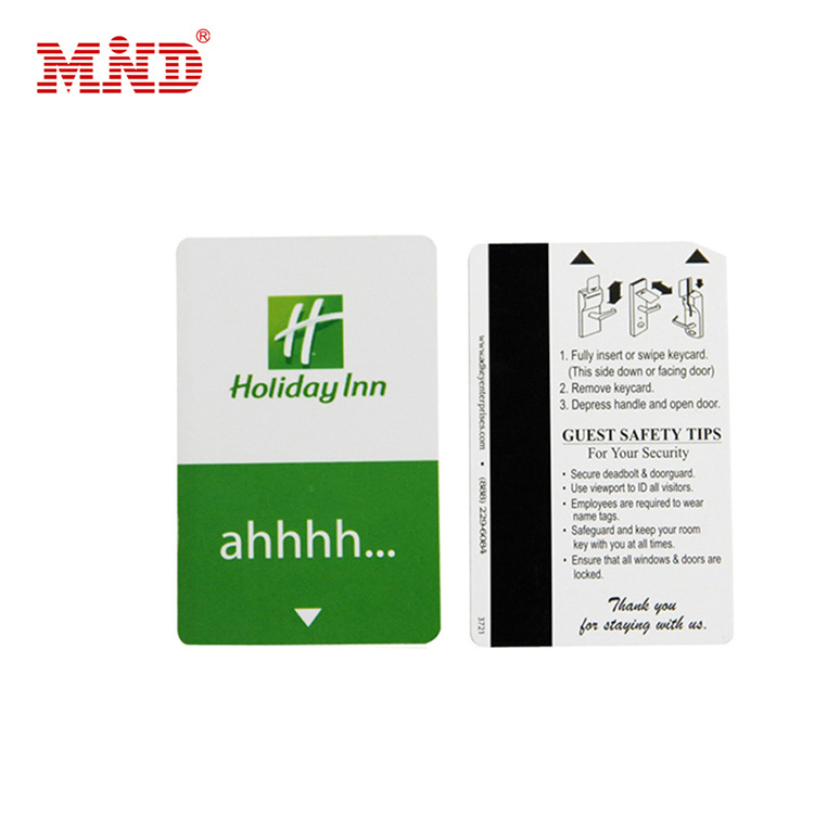 Blank Clear ATM Plastic Card With 2 Track Magnetic Strip