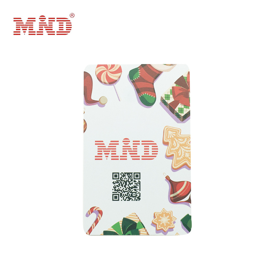 MDP02 pvc loyalty barcode card QR code plastic card