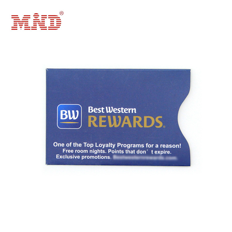 Custom Printing Standard Hotel Key Card Keycard Envelopes / Sleeves / Holders Magnetic Card Holder