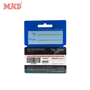 CMYK Printing PVC Barcode Triple 3-up Key Tag Combo Chip Card With Barcode