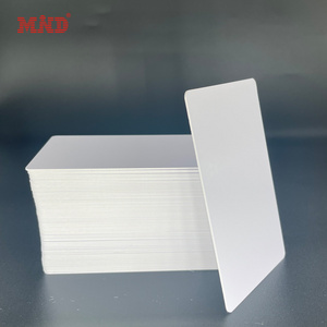 Custom 13.56mhz Inkjet printable F08 chip nfc chip white Blank Pvc Plastic nfc card