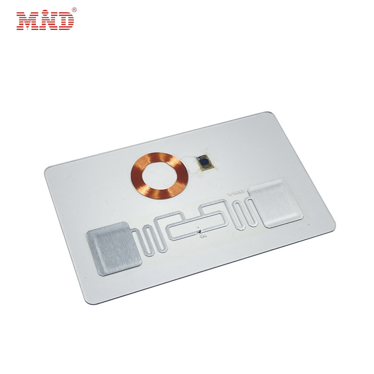 UHF rfid dual frequency card tag long range skimmer card reader rfid card for personal access control system