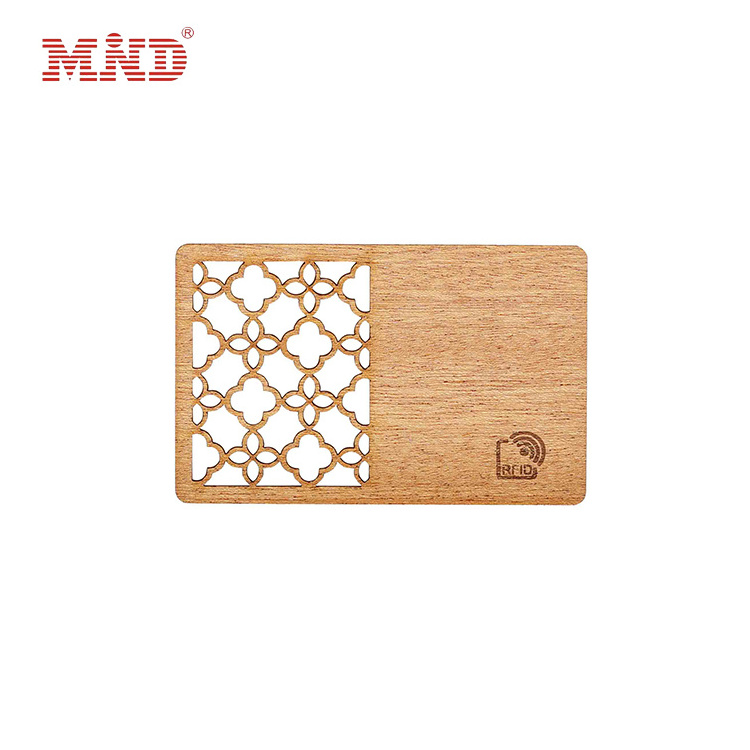 New Arrival RFID wooden cards digital bambu blank bamboo nfc business wood card