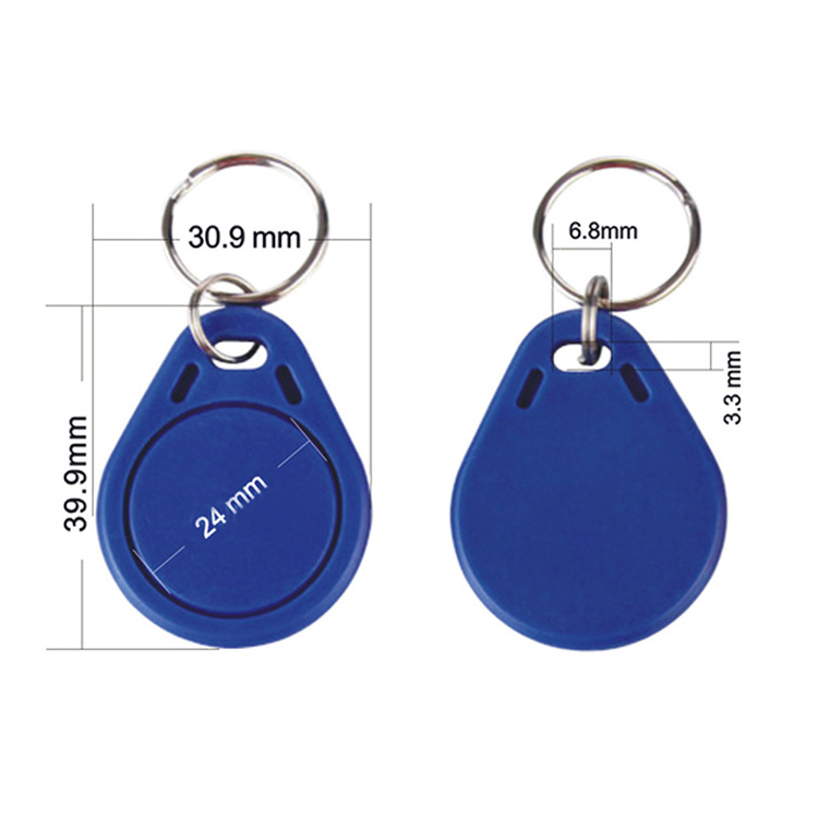 High frequency 13.56MHz keyfob abs RFID keychain card