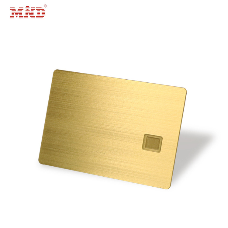 Customize Design 24K Gold NTAG 213 Metal Cards 24K Gold NFC Business Card