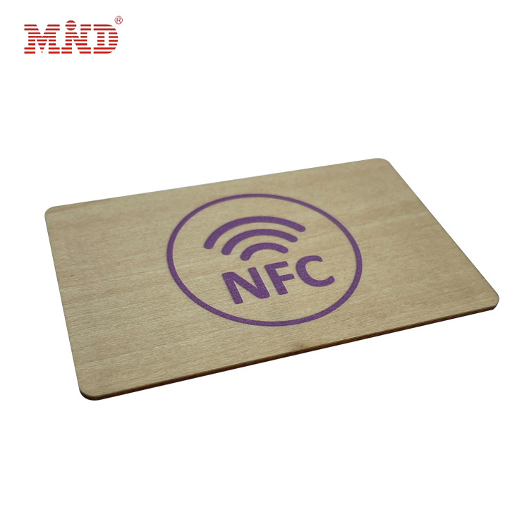 Customized Wooden Bamboo RFID Hotel Key Cards access control card with LF an HF chip