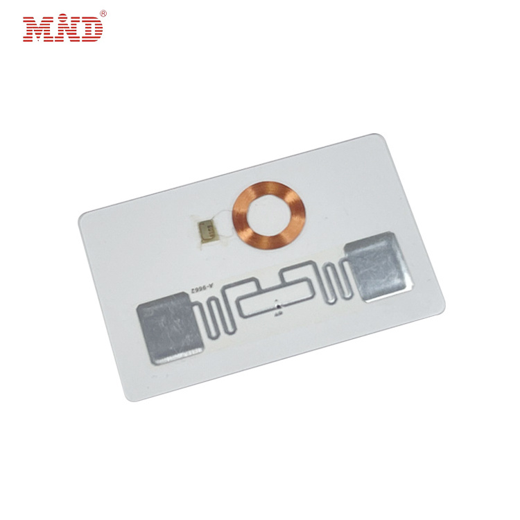 UHF rfid dual frequency card tag long range skimmer card reader rfid card for personal access control system